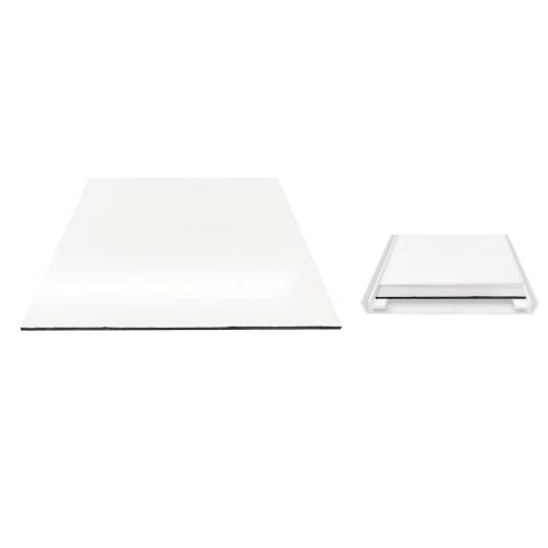 Dibond BIAŁY do profilu szerokości 160 mm - na wymiar (bez otworów)